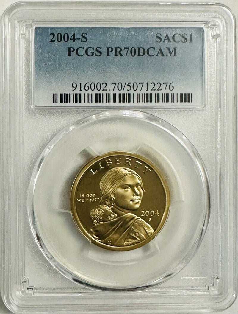 2004 S $1 Sacagawea Dollar PCGS PR70DCAM 'Perfect None Better' (Guide Price $38)