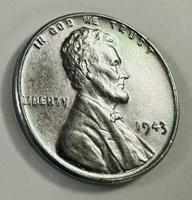 1943 Lincoln  Steel Wartime Cent - Superb BU W/ DD On 'LIBERTY' As Pic.# 1943 DD