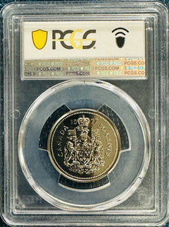 1977 CANADA 50 CENTS PCGS SP69  (FINEST GRADED SPOTLESS) # CHD1977