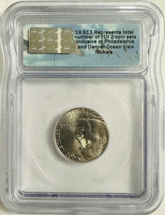 2005 D  Jefferson Nickel ICG MS-67 Ocean View First DOI ( Low Price) #OA 198