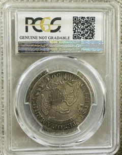 1827 Capped Bust Half Dollar 50c PCGS Genuine Cleaning XF Details Square Base 2
