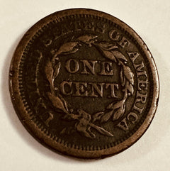 1851 Braided Hair Large Cent XF As Pictured (Lowest Price For This Nice) #544-45