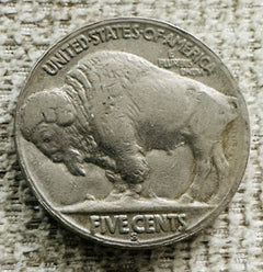 1936 s buffalo nickel Full Bold Date & Mint Mark Partial Horn As Pictured #1936S