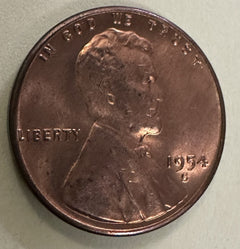 1954-P 1954-D 1954-S LINCOLN WHEAT CENT SET - CHOICE/GEM BU!!! #3-0883 Free Ship