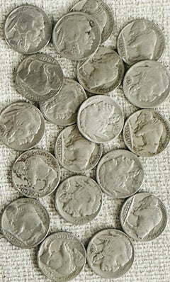1936 s buffalo nickel Full Bold Date & Mint Mark Partial Horn As Pictured #1936S