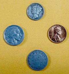 US Silver Mercury Coins Starter Collection Lot of 4 Rare Coins.NO JUNK COIN #SC4