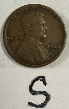 1929 P D S Lincoln Wheat Pennies- Free Shipping
