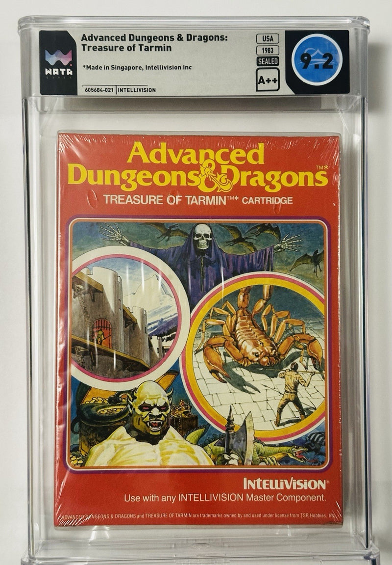 Intellivision New Sealed Dungeons & Dragons Video Game (1983) WATA 9.2 A++ Seal