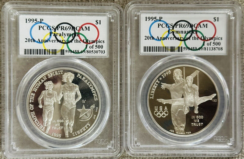Lot Of 2 Olympic 1995-P 200th Anniversary Edition 1 Of 500(Paralympic & Gymnstc)
