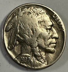 Wow! 1937 Buffalo Nickel - VF/XF (1-coin) Lot # BN 1937 VF-XF “Low Price”