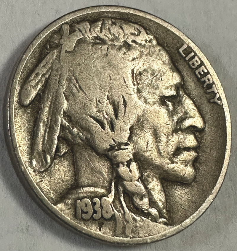 1938-D 5C Buffalo Nickel Full Date Lot #BN 1938-D