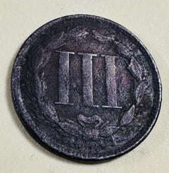 1866 3CN Three Cent Nickel G-VG As Pictured # 1866- 3C G-VG