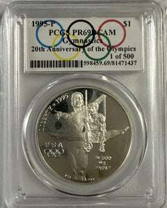 1995-P Olympic Gymnastics 20th Anniversary 1 Of 500 PR69DCAM 