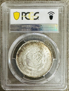 MEXICO 1964 Mo PESO PCGS MS66  (toning Both Sides As Pictured) # MP 1964-MO MS66