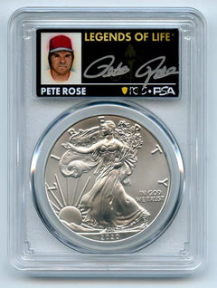 2020 $1 American Silver Eagle PCGS MS70 FS Legends of Life Pete Rose (low Price)