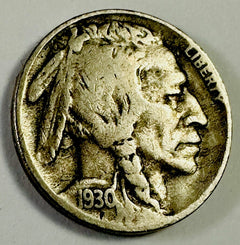 1930-S Buffalo Nickel Full Bold Date & Mint Mark As Pictured # BN 1930-S FBD&MT