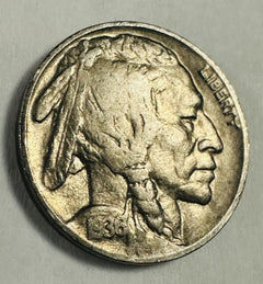 1936-P Buffalo Nickel XF W/ Full Date & Almost Full Horn # BN 1936-P XF  AFH#3