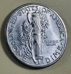 1943-P Mercury Dime Real Gem BU Uncirculated Full Bands As Pictured # 529-93