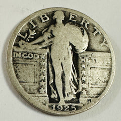 1925-P Standing Liberty Silver Quarter VF W/ Full Date As Pictured # SLQ1925P VF