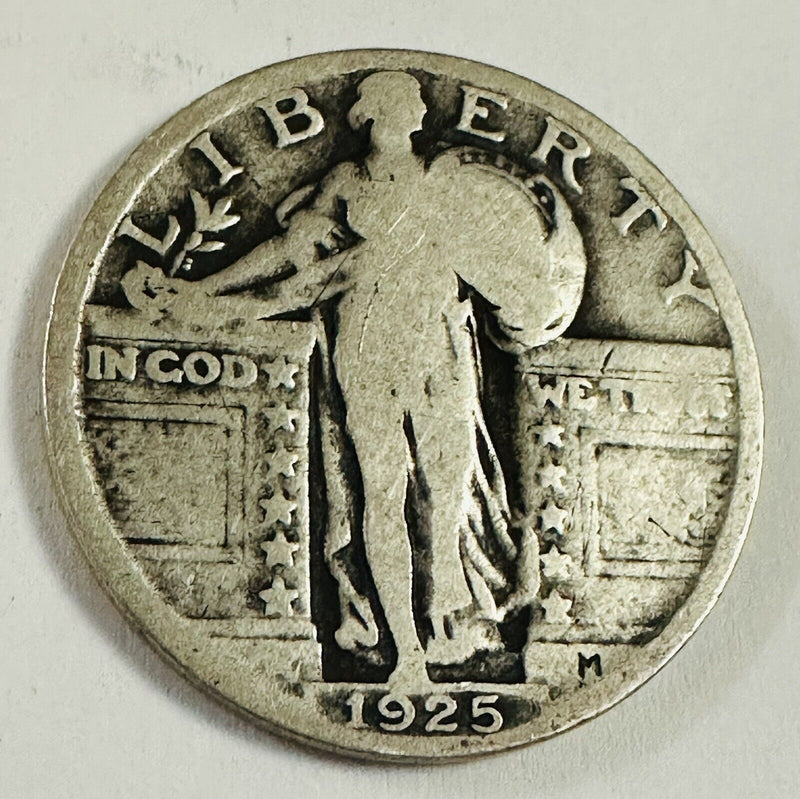 1925-P Standing Liberty Silver Quarter VF W/ Full Date As Pictured # SLQ1925P VF