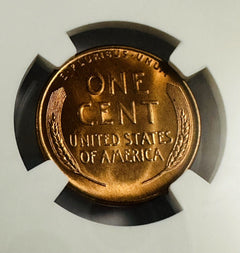 1955-S U.S. Lincoln Wheat Cent Certified by NGC MS 66 RD- Beautiful Red Gem