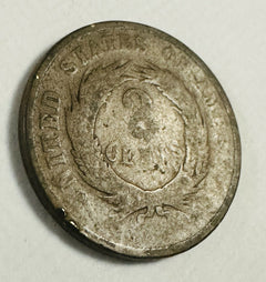 1864 Two Cent Piece Circulated Nice Coin As Pictured # TC 1864 CNCAP