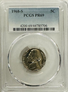 Lot Of 2 1968 D&S PCGS Graded Coins As Pictured Lot# OA04 (PCGS BOOK VALUE $31)