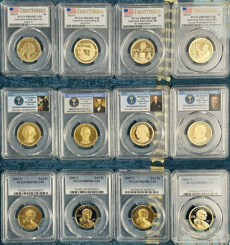 Lot Of 3 Dollar Coins ( One Of Each Innovation, Presidential & Sacagawea)  # ML1