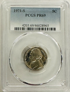 lot of 2 1971-S PCGS Graded coins (lot # OA 20) "low price' PCGS BOOK VALUE $28