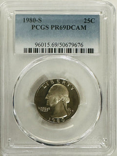 Lot Of 5  Year Run Washington Quarters (78-82) PCGS  PR69DCAM (Book Val. $78) #5