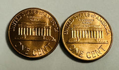 1959 P&D  LINCOLN MEMORIAL CENT RED Gem BU SET (2 COINS)  'Low Price & Shipping'