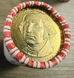 Lot Of 2 Presidential Dollar Roll $25 Each (George Washington & Martin Buren)