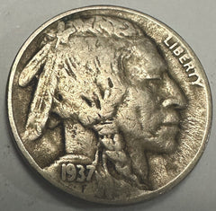1937 D Buffalo Nickel - Full Date  - XF  # BN 1937-D XF (#2) “FREE SHIPPING “