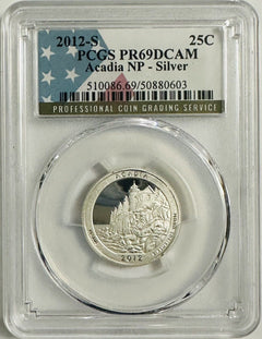 Silver Lot Of 2 National Park Coins ( PR70 & PR69) Low Price # SQL 11