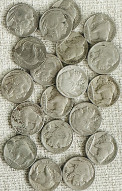 1936 s buffalo nickel Full Bold Date & Mint Mark Partial Horn As Pictured #1936S