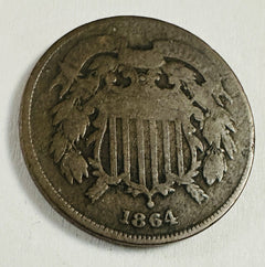 1864 (First Year ) 2 Cent Piece With Bold Full Date As Pictured # LC 1864 BFD