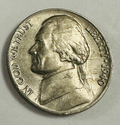 1940 Jefferson Nickel UNCIRCULATED  5c Coin As Pictured # JN 569-18