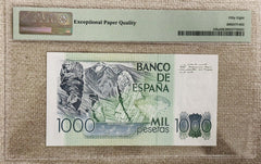 Spain 1982 1000 Pesetas Madrid Ch AU 58 EPQ PMG