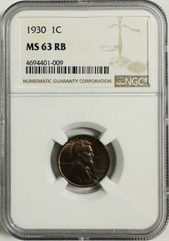 1930 LINCOLN WHEAT CENT PENNY NGC MS63 RB # LP 1930 MS63 (lowest Price On eBay)