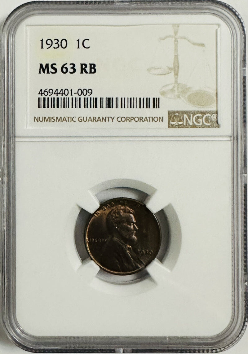 1930 LINCOLN WHEAT CENT PENNY NGC MS63 RB # LP 1930 MS63 (lowest Price On eBay)