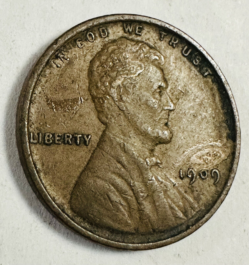 1909-P Extremely Fine (XF) Lincoln Wheat Penny Cent As Pictured # LP #11 1909-P