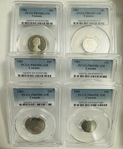 50% Off Extreme Sale Lot Of 2 Canadian 1981 Coins PR69DCAM For $9.99 (reg. $20)