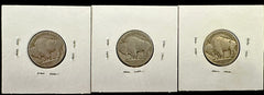Lot Of 3 Denver Buffalo Nickel (1935-1937) Lot #BN(3)