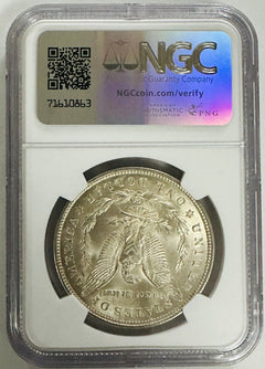 1921 Morgan Silver Dollar NGC Brilliant UNC (Morgan To Peace 100th Anniversary)