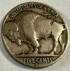 1938-D 5C Buffalo Nickel Full Date Lot #BN 1938-D