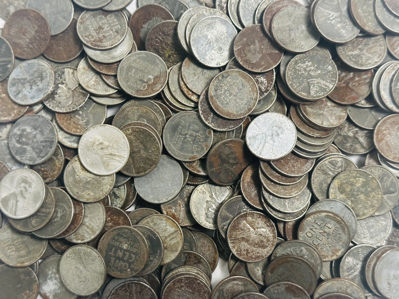 1943  Lincoln Steel Wartime Wheat Cents (10) Coin Lot 'FAST  LOW  SHIPPING'
