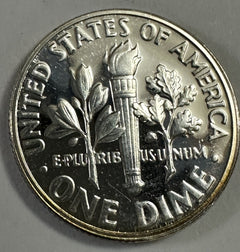 1957 Roosevelt Dime Gem Proof 90% Silver  Rim Toning # RD 1957 GPRT “FREE S/H”