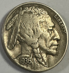 1936-P Buffalo Nickel - VF/XF “Low Price” FREE SHIPPING” Lot # 1936-P VF-XF #03