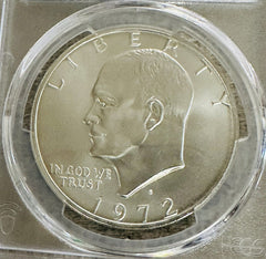 1972-S  $1 EISENHOWER IKE SILVER DOLLAR SAN FRANCISCO MINT PCGS MS66( Lowest Pr)