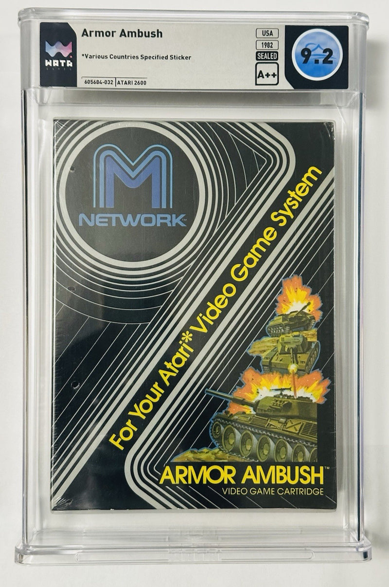 M Network Intellivision New Sealed Armor Ambush Video Game 1982 WATA 9.2 A++Seal